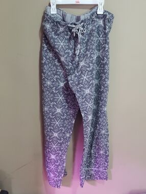 Gilligan O'Malley Gray Snowflake Pajama Pants Size XL